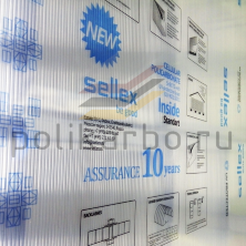 6 мм прозрачный и цветной сотовый поликарбонат Sellex Inside гарантия 10 лет